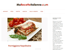Tablet Screenshot of marecetteitalienne.com